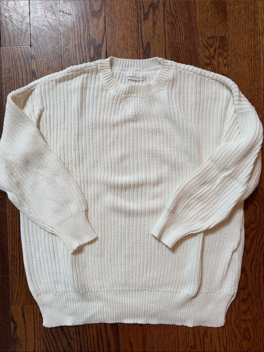 Aeropostale oversized shaker knit crewneck Sweater